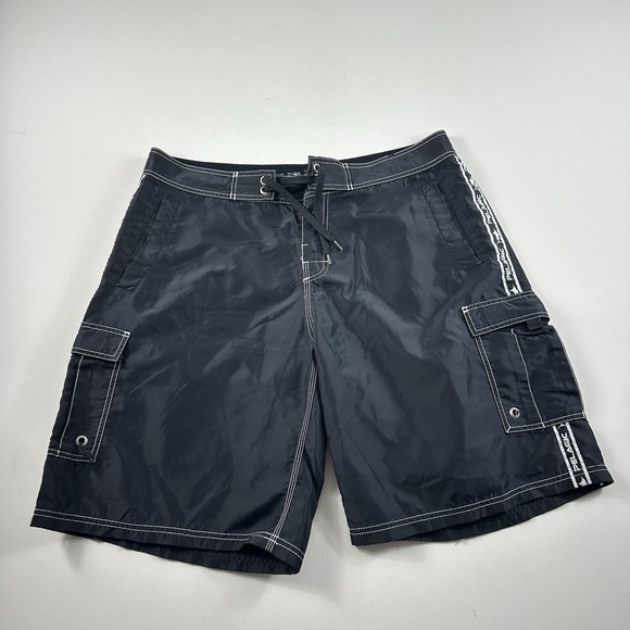 Pelagic Cargo‎ Board Shorts High Performance Athletic Water Swim Men 36 Black - Picture 1 of 5